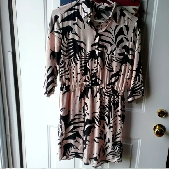 topshop pink shirt dress Denim high neck button through shirt dress in pink